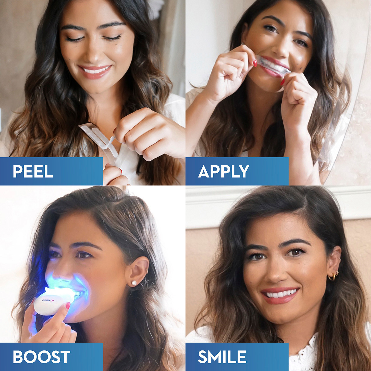 Akcesoria Oral-B Crest 3DWhitestrips Dental Whitening Kit 1 Hour Express + LED Głęboka | PL_OB61242