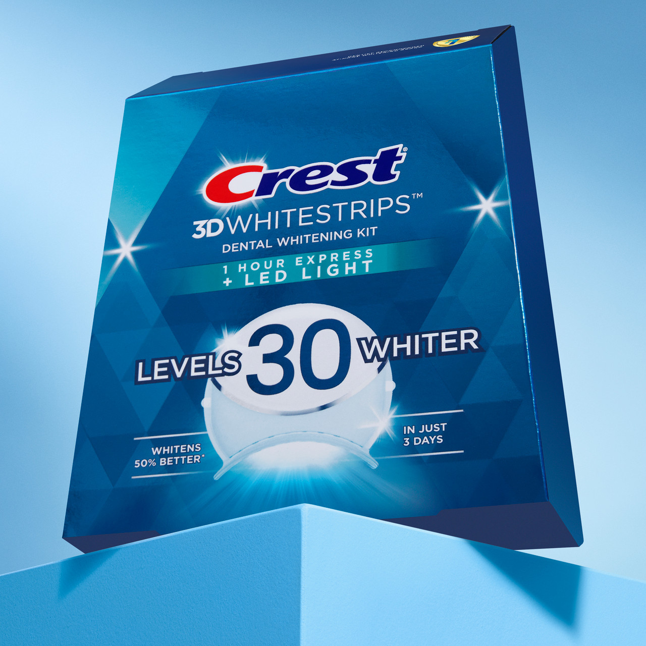 Akcesoria Oral-B Crest 3DWhitestrips Dental Whitening Kit 1 Hour Express + LED Głęboka | PL_OB61242