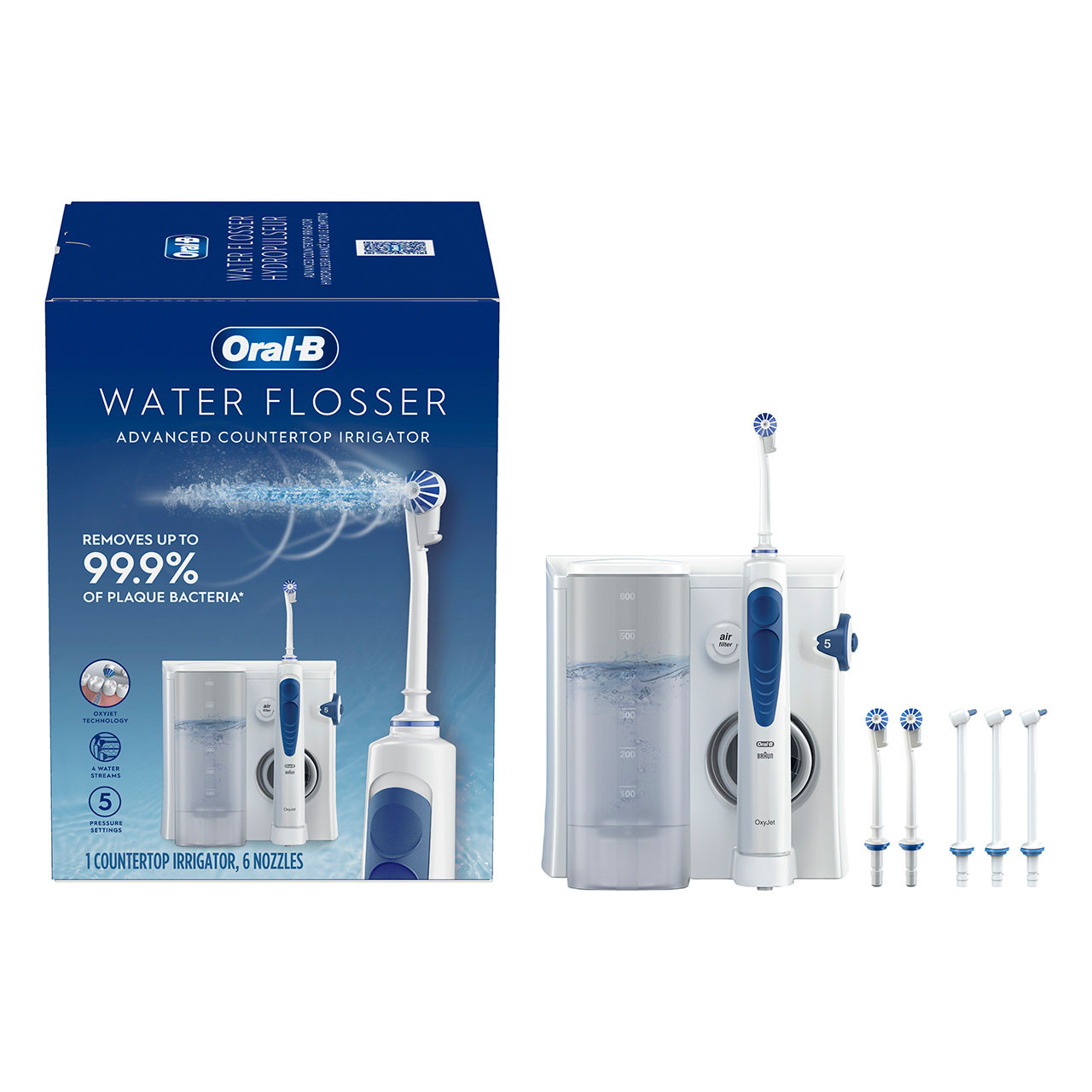 Akcesoria Oral-B Water Flosser Advanced Countertop Irrigator Białe | PL_OB61945