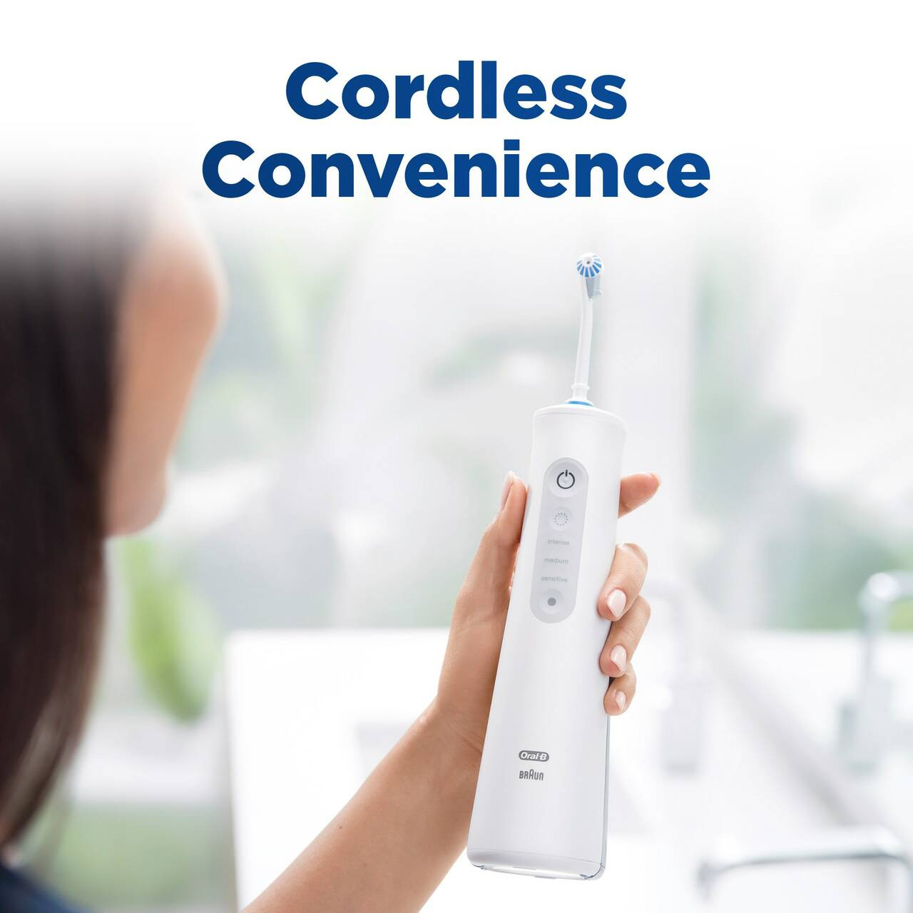 Akcesoria Oral-B Water Flosser Advanced, Portable Oral Irrigator Handle Białe | PL_OB28414