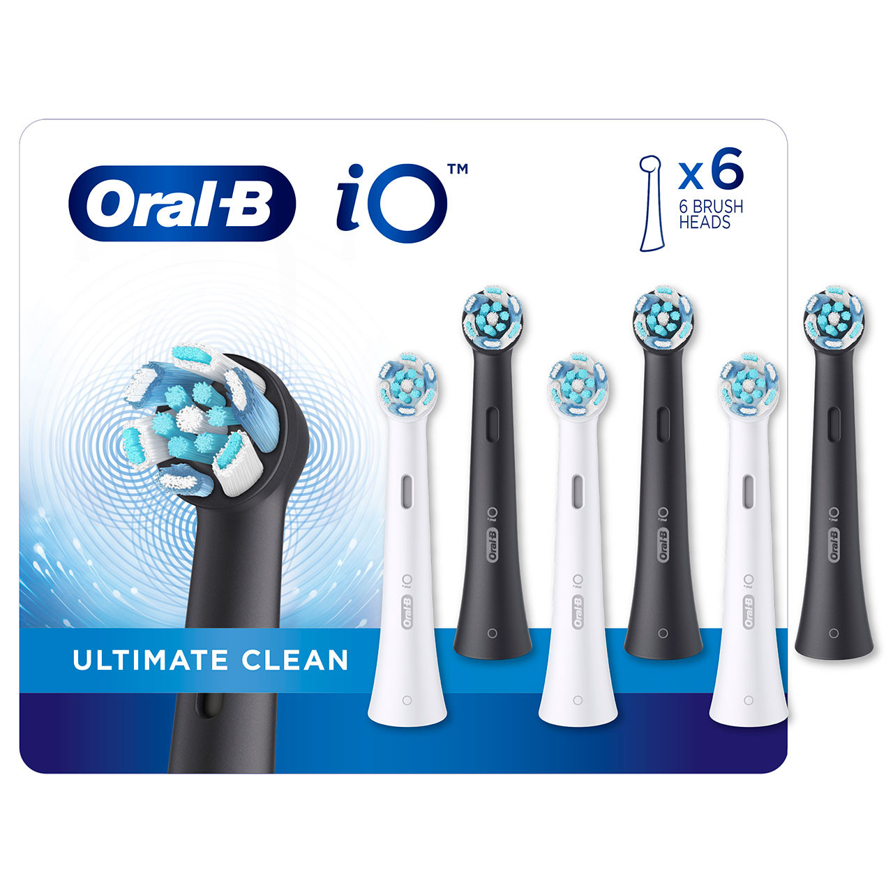 Główki szczoteczki iO Oral-B iO Ultimate Clean Białe Czarne | PL_OB31442