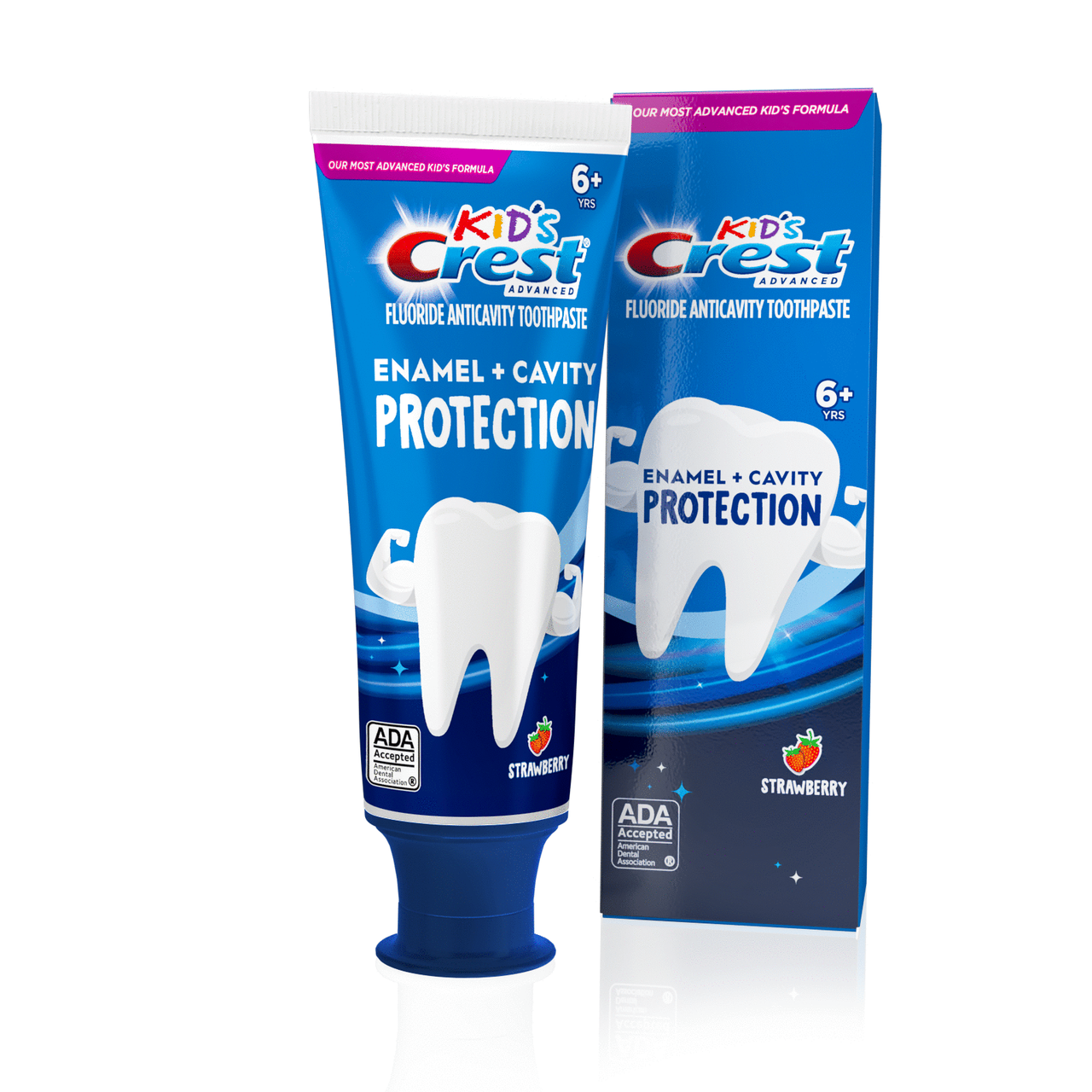 Główki szczoteczki zamienne Oral-B Crest Enamel + Cavity Protection Niebieskie | PL_OB67367