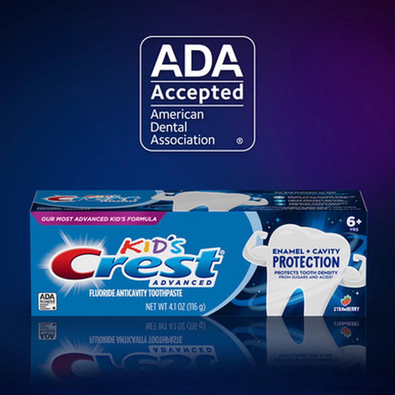 Główki szczoteczki zamienne Oral-B Crest Enamel + Cavity Protection Niebieskie | PL_OB67367