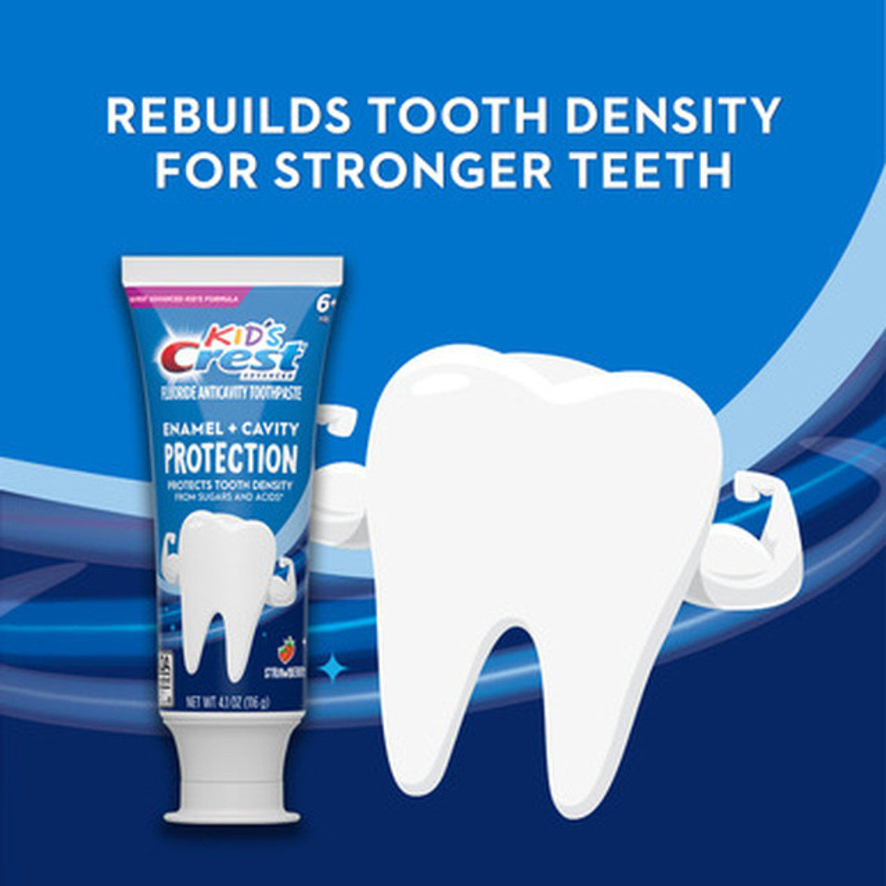 Główki szczoteczki zamienne Oral-B Crest Enamel + Cavity Protection Niebieskie | PL_OB67367