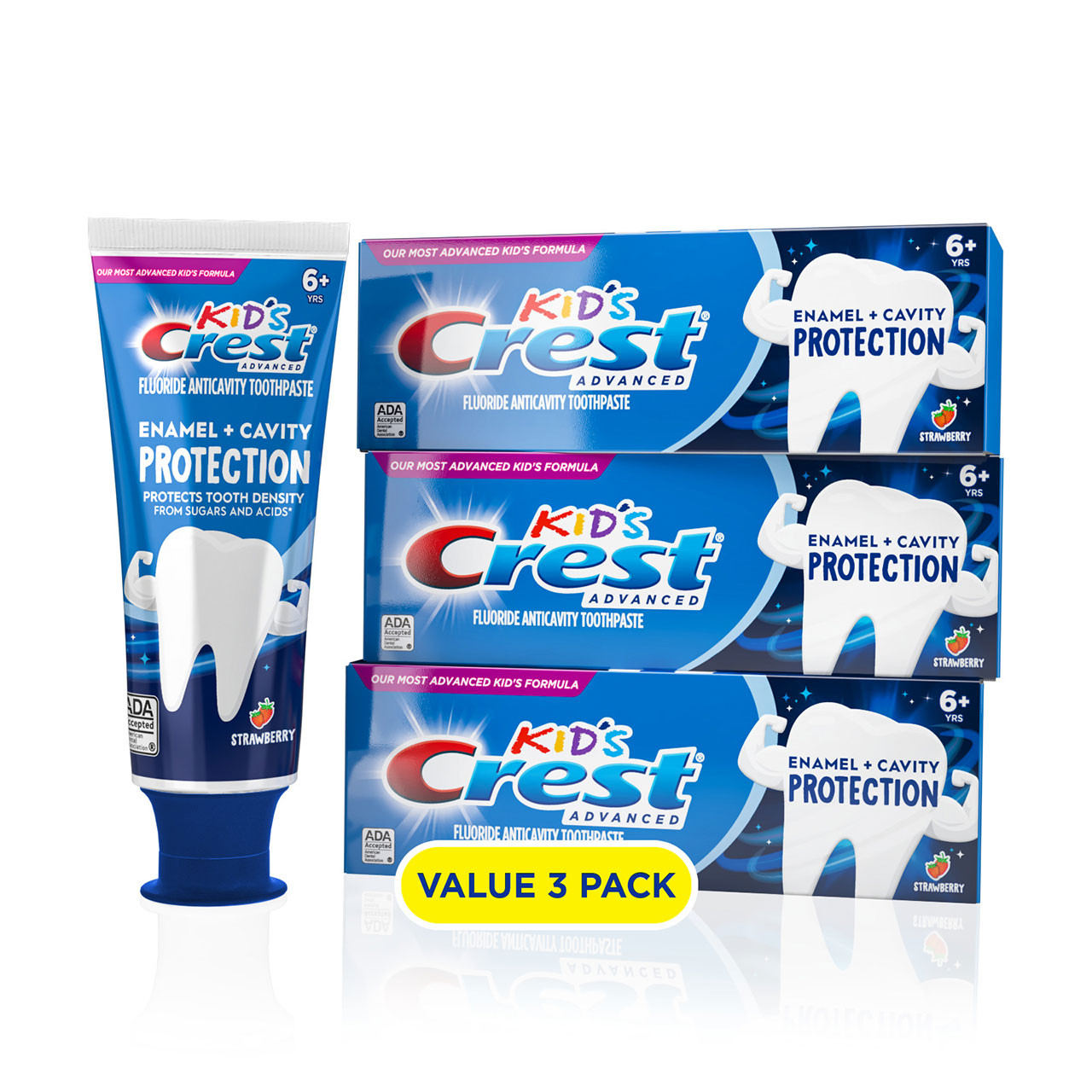 Główki szczoteczki zamienne Oral-B Crest Enamel + Cavity Protection Niebieskie | PL_OB67367