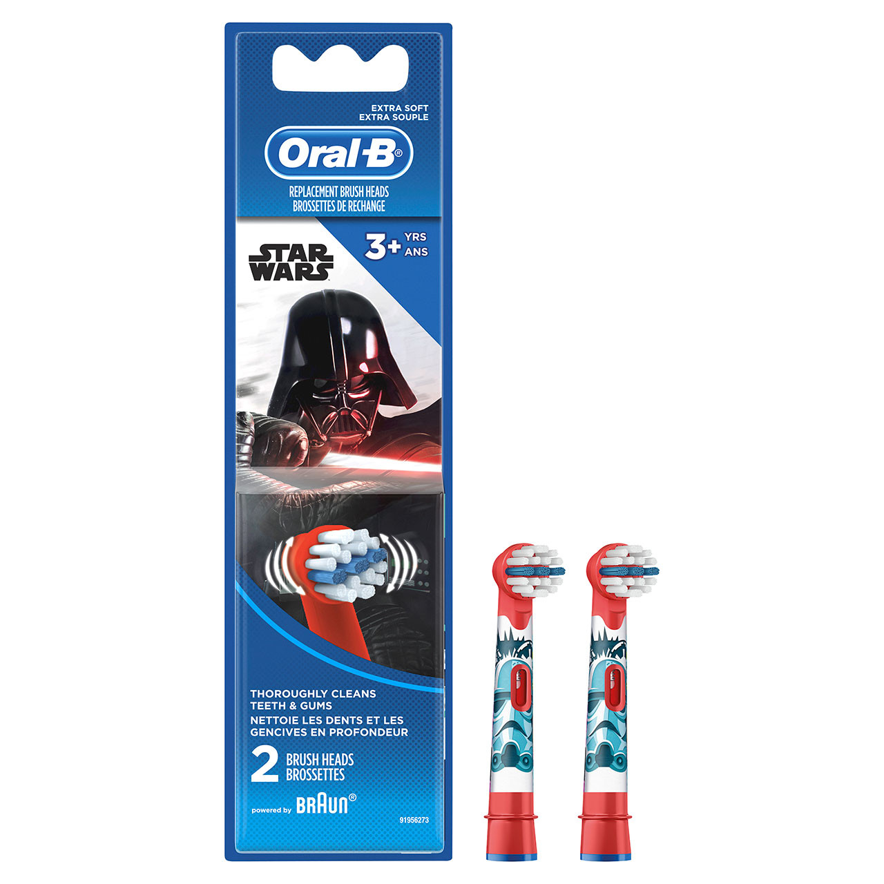 Główki szczoteczki zamienne Oral-B Extra Soft Replacement STAR WARS Czerwone | PL_OB74314