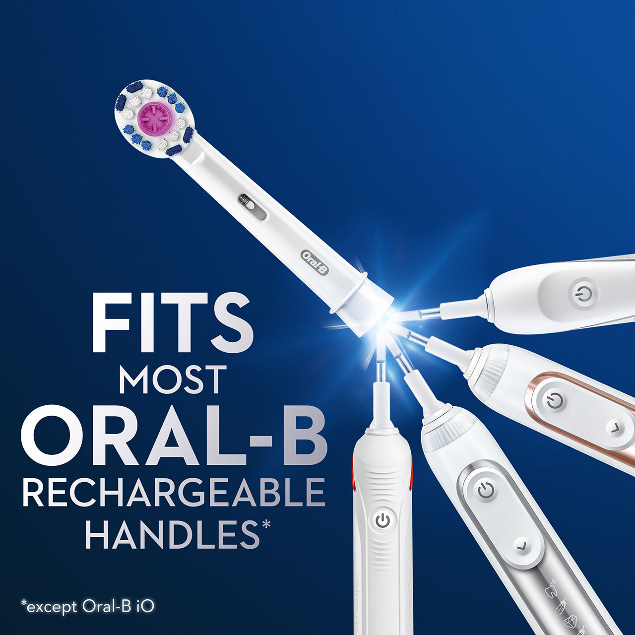 Inne główki szczoteczki Oral-B 3D White Electric Toothbrush Białe | PL_OB31568