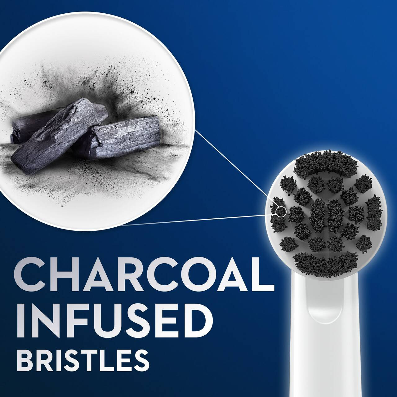 Inne główki szczoteczki Oral-B Charcoal bristles Szare | PL_OB67985