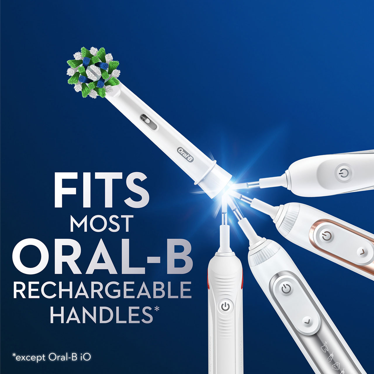 Inne główki szczoteczki Oral-B CrossAction X-Filament Białe | PL_OB94678