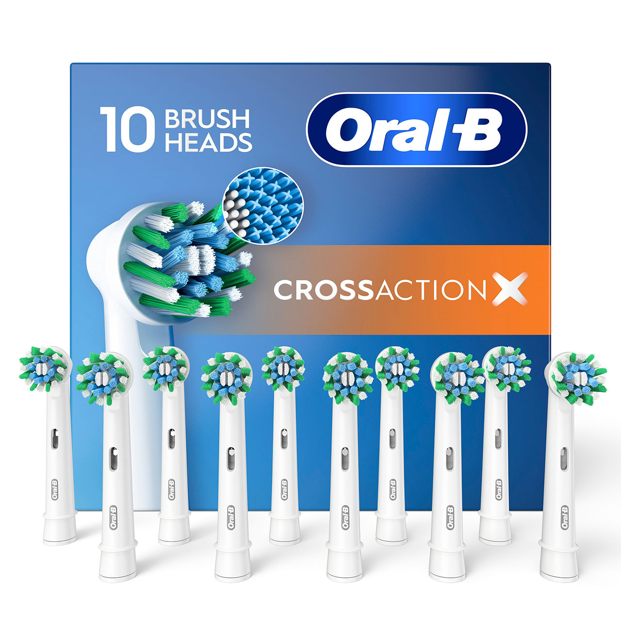 Inne główki szczoteczki Oral-B CrossAction X-Filament Niebieskie | PL_OB30289