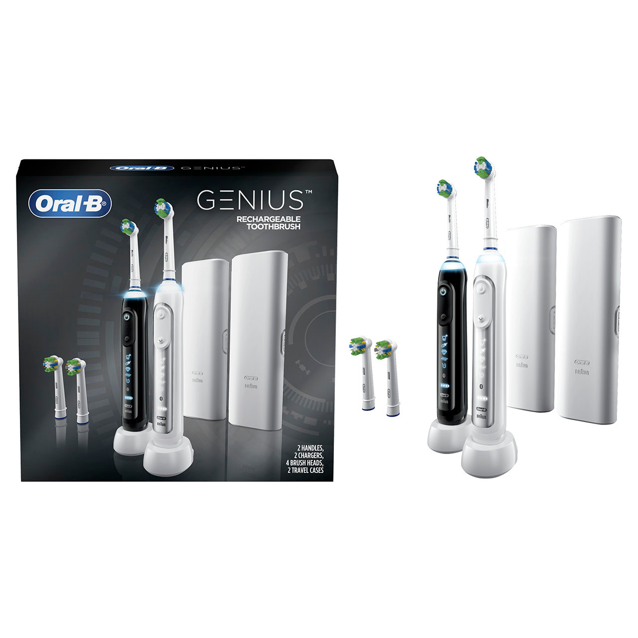 Seria Genius Oral-B Genius 6000 Rechargeable Czarne Białe | PL_OB67892