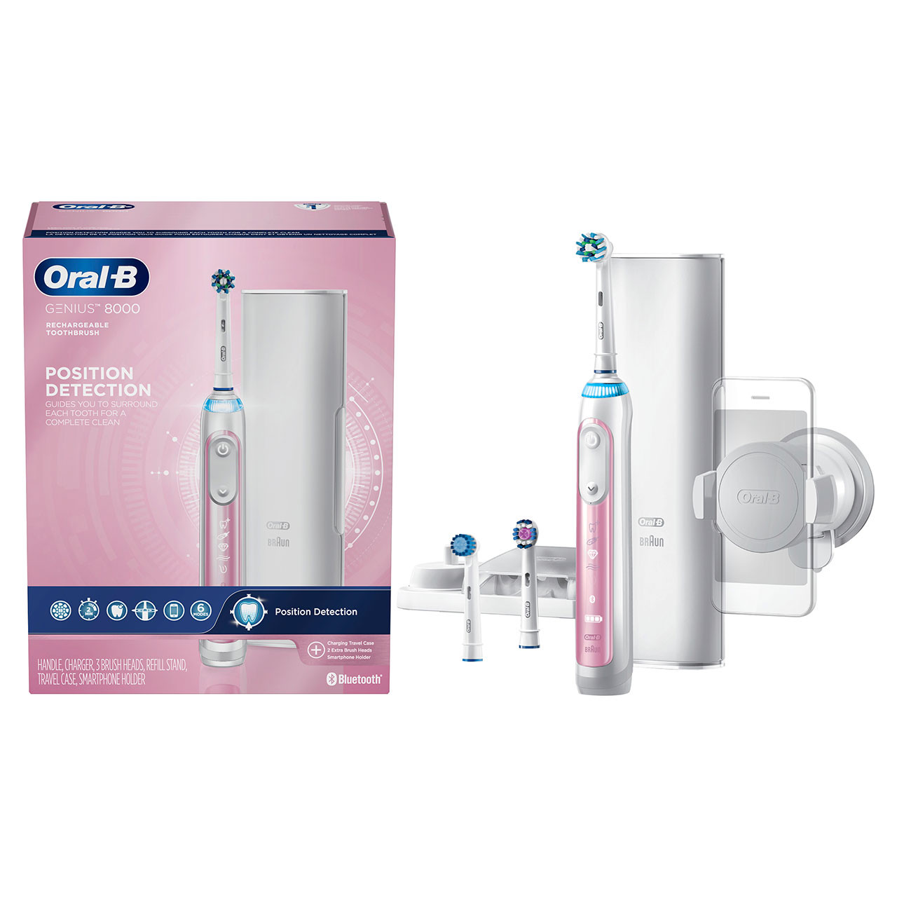 Seria Genius Oral-B Genius 8000 Rechargeable Różowe | PL_OB62874