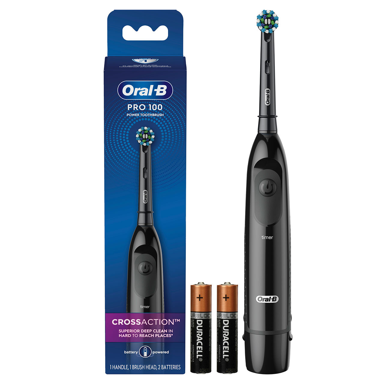 Seria Pro Oral-B Pro 100 Crossaction Czarne | PL_OB87447