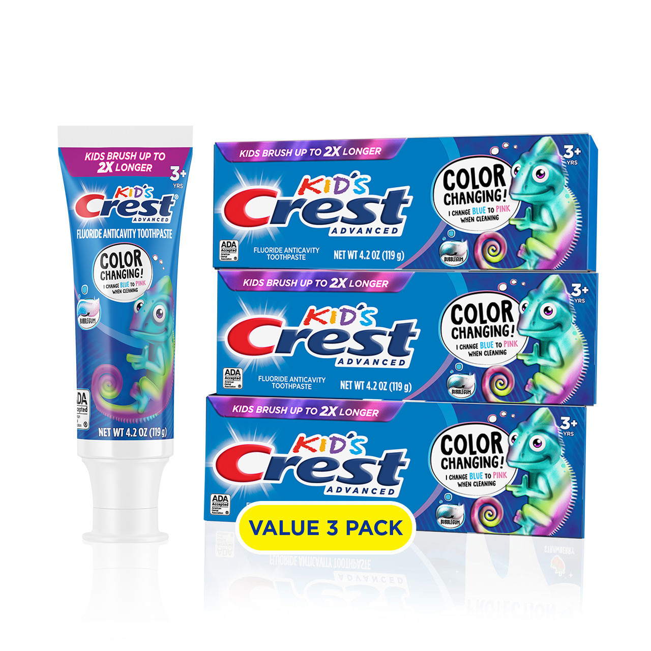 Zestawy Oral-B Crest Kids Enamel + Cavity Protection Białe Niebieskie | PL_OB32229